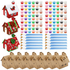 Shappy 6-pack gingerbread houses ready for coloring and display.