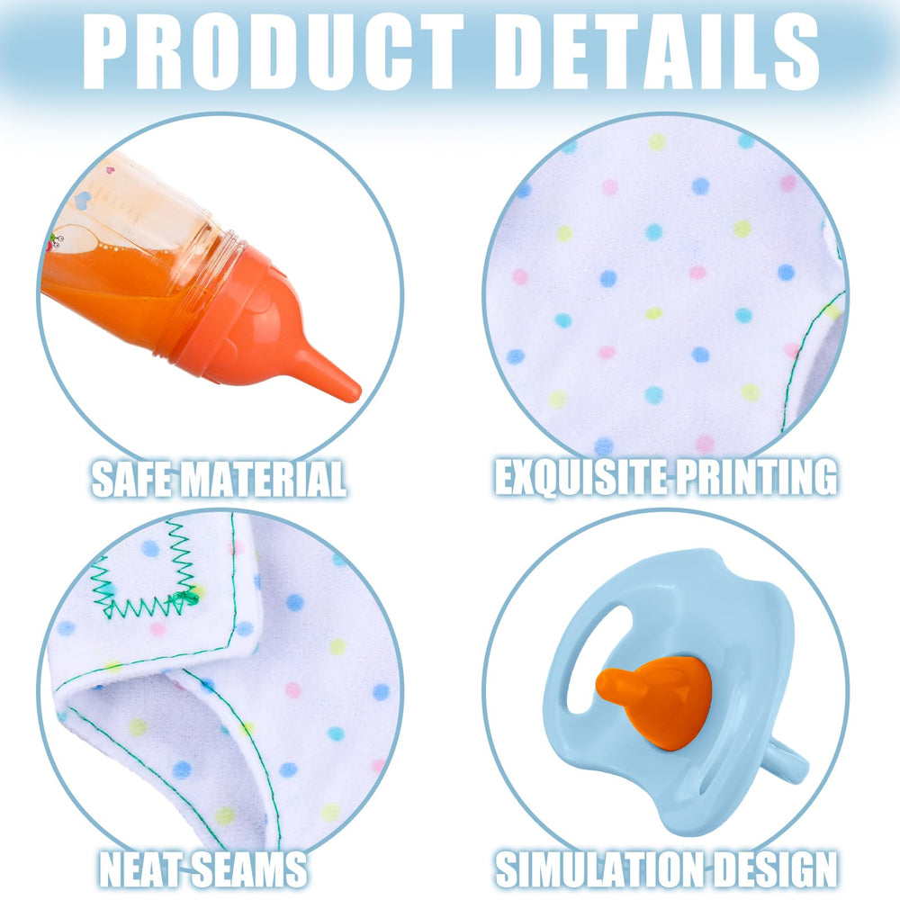 Shappy pacifier for soothing, role-play doll care.