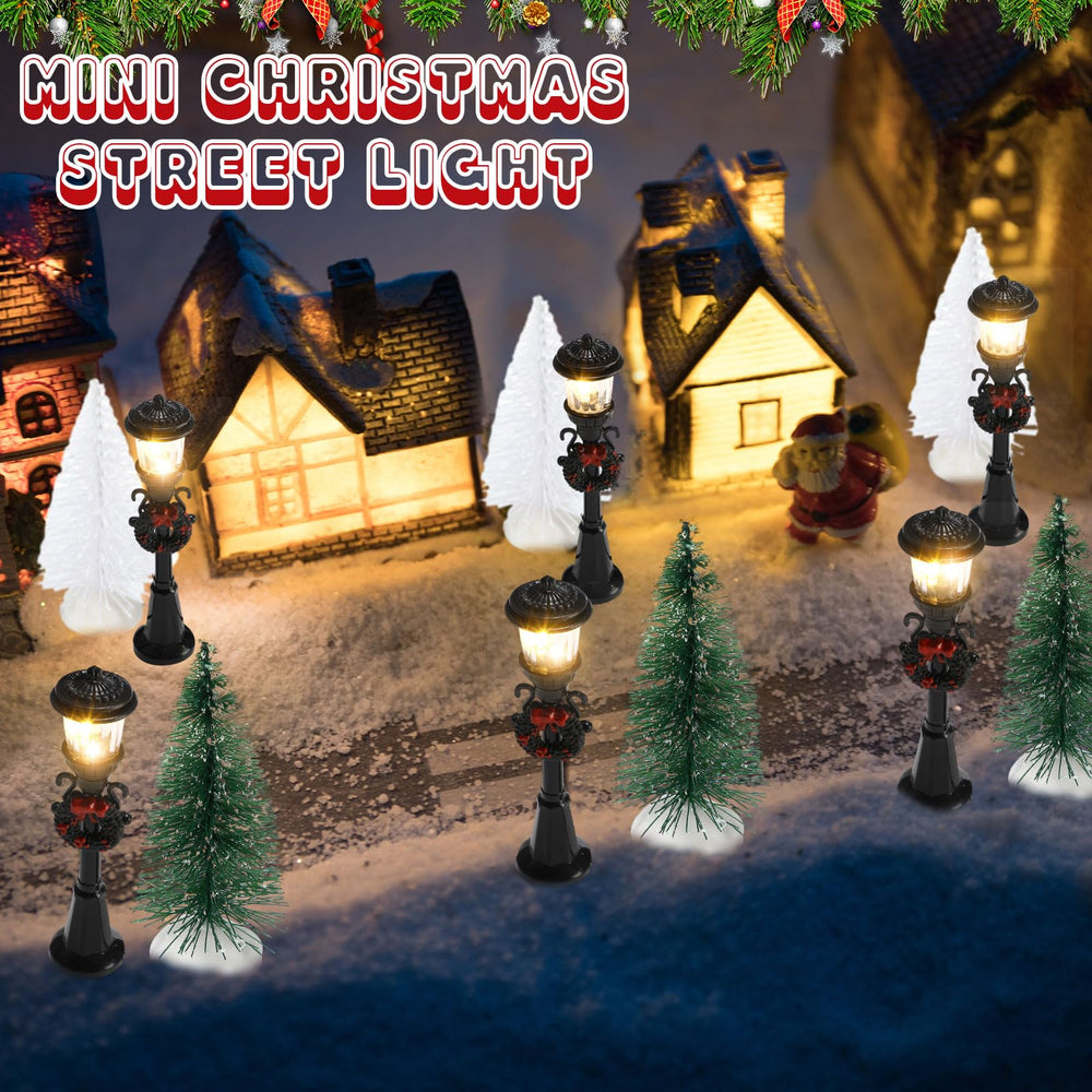 Shappy dollhouse decor setup creates a cozy holiday tableau