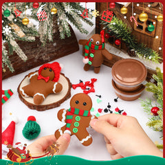 Shappy gingerbread man hats create charming headpieces and details