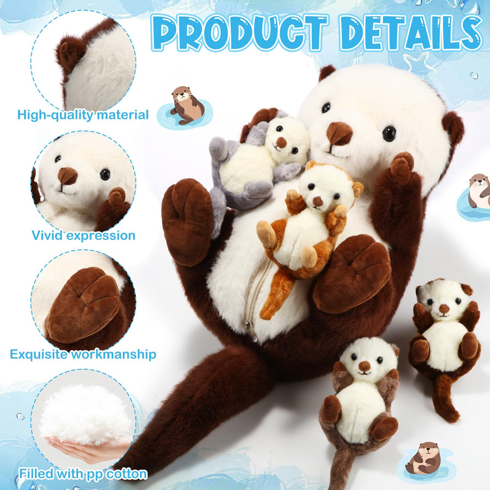 Shappy sea otter playset ready for nursery and home decor.