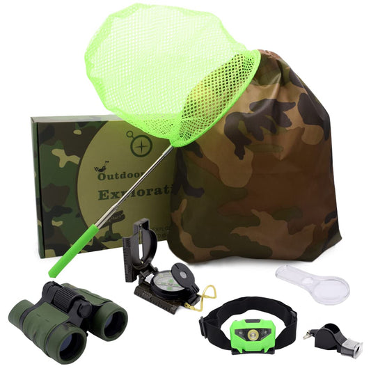 ShaqMars kids binoculars 4x30 for easy bird watching on outdoor adventures.