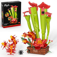 SHAREHB Carnivorous Plant Set pitcher-plant close-up for desk decor and STEM exploration