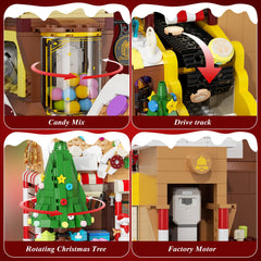 SHAREHB conveyor belt operation illustrating gingerbread flow through the workshop.