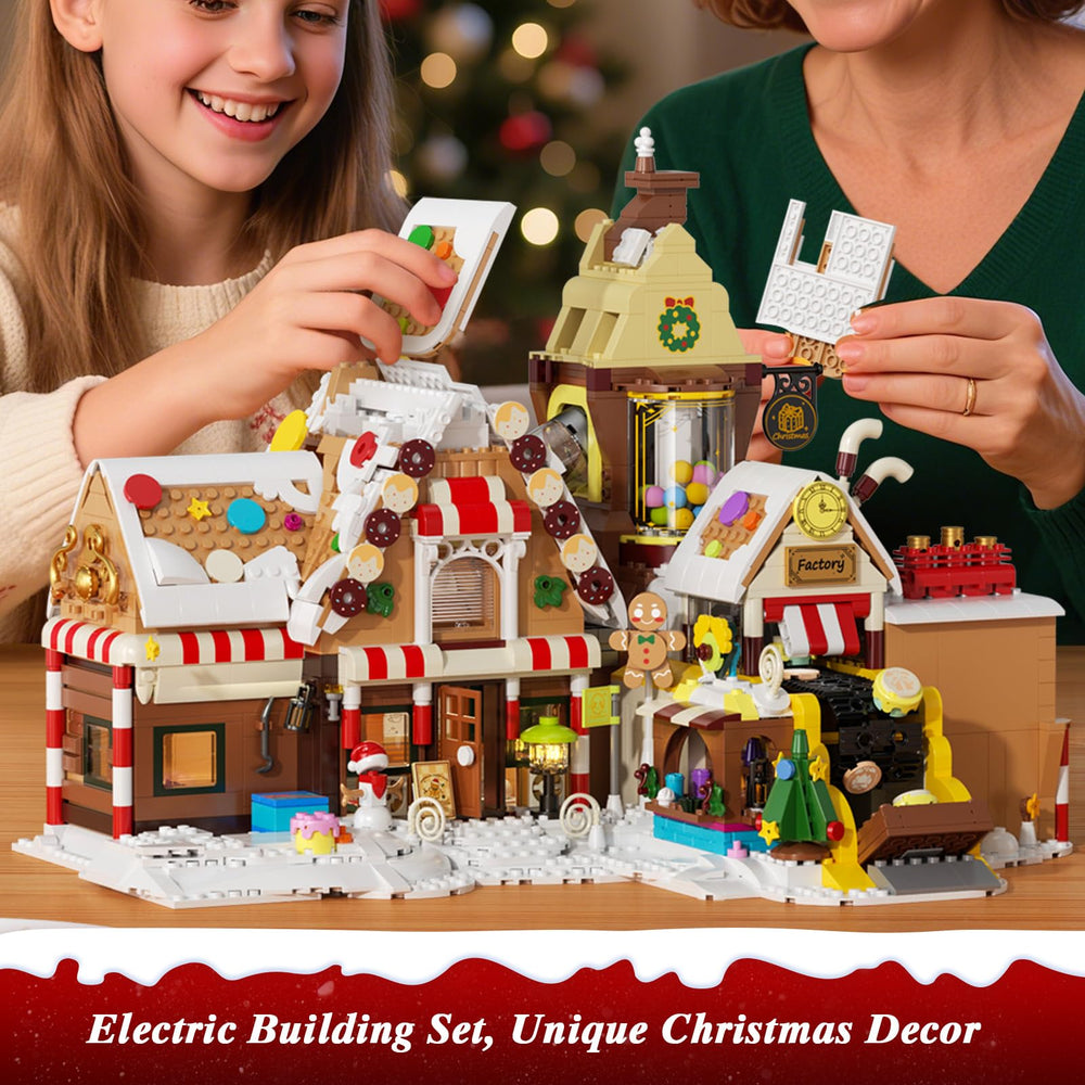 SHAREHB glass processing area offers clear viewing into the gingerbread workshop.