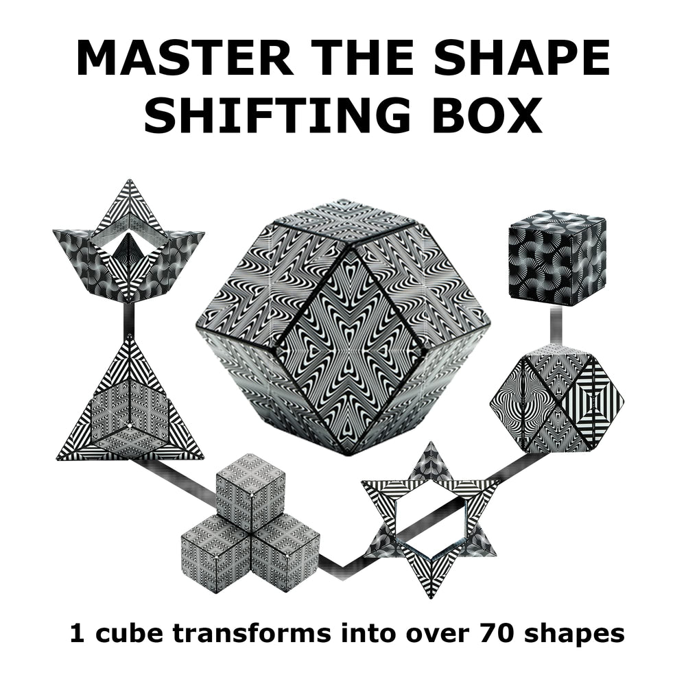 Shashibo surface shows one of four vibrant artwork patterns for visual stimulation.