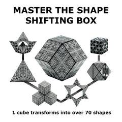 Shashibo surface shows one of four vibrant artwork patterns for visual stimulation.