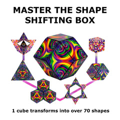 Shashibo Confetti magnetic sculpture encourages creative building and focus.