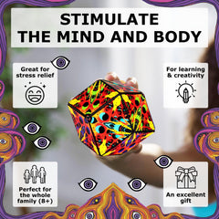 Shashibo durable plastic case for lasting tactile fun
