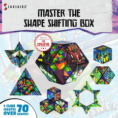 Shashibo ergonomic puzzle cube designed for comfortable, hours-long play