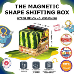 Shashibo magnetic cubes connect to build larger structures and encourage constructive exploration.