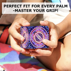 Shashibo four-pattern surface displaying varied artwork for twist-play.