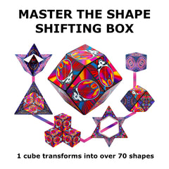 Shashibo patterned surface with matte finish enhances grip and feel.