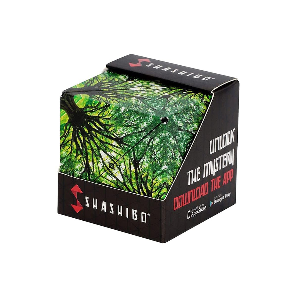Shashibo Shape Shifting Box in closed form for portable focus and calm.