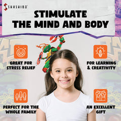 Shashibo shape shifting transformation shows endless form possibilities for brain-teasing fun.