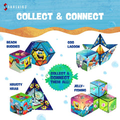Shashibo SpongeBob edition hand-fit design supports comfortable, long-lasting play sessions.