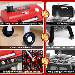 Shemira BBQ playset features sizzling sounds lights and safe smoke effects