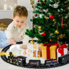 Shemira Christmas Train curved track for flexible layouts around the tree