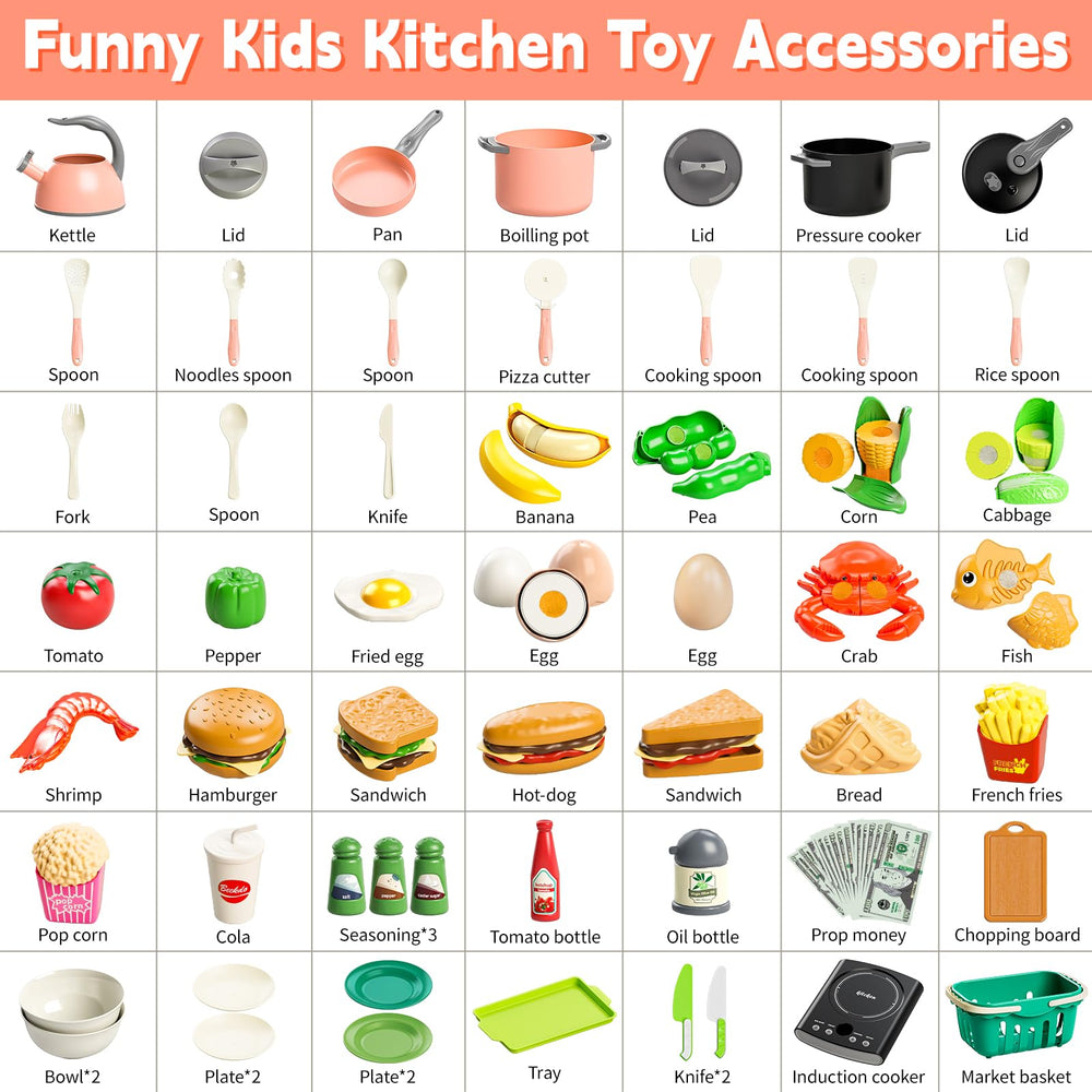 Shemira dessert and fast-food collection for varied play meals.