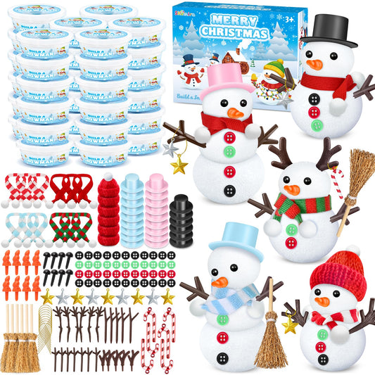 Shemira Snowman Kit packaging highlights the complete set for kids crafts