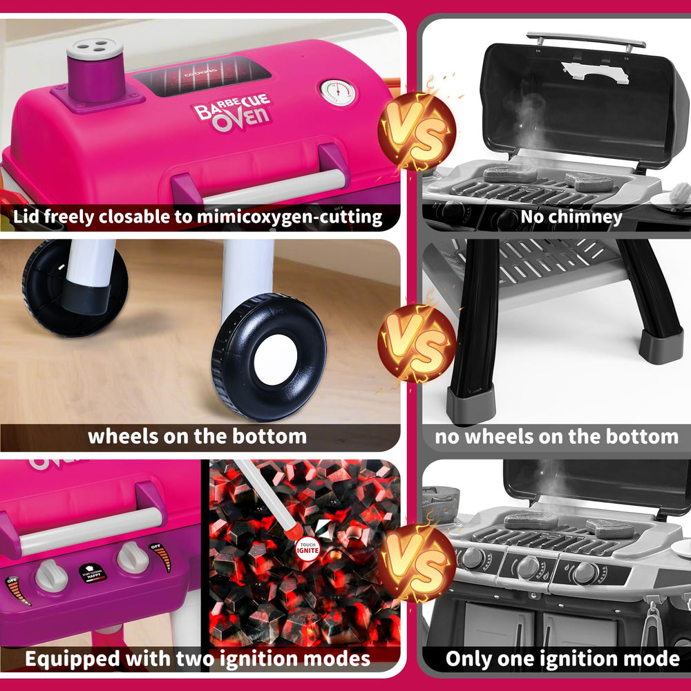 Shemira Kids Grill Playset easy, tool-free assembly for quick play setup.