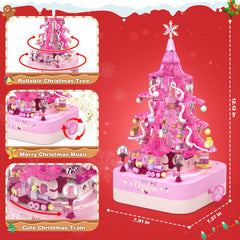 Shemira Music Box Base: tree spins and plays melodies for festive ambience