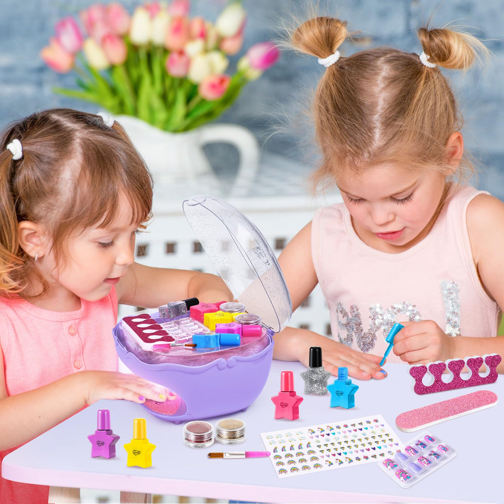 Shemira glitter powder adds sparkle to kid-friendly nail art
