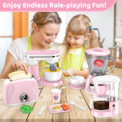 Shemira play kitchen toaster toy adds realistic toast moments.
