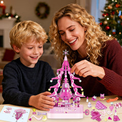 Shemira Sleigh and train movement around the rotating tree enhances holiday storytelling