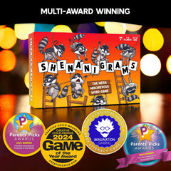 Shenanigrams word tiles and grid ready for fast, interactive play.