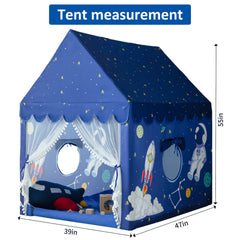 Sherilyn Kids Play Tent blue spaceship adventure for curious minds