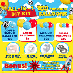 SHERYL DECOR Cloud balloons add whimsy to Toy Story party decorations