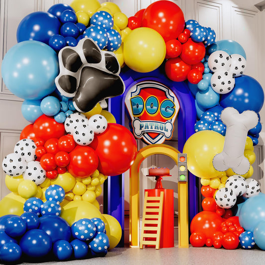 SHERYL DECOR Paw Balloons Arch Kit creates a dramatic backdrop for parties
