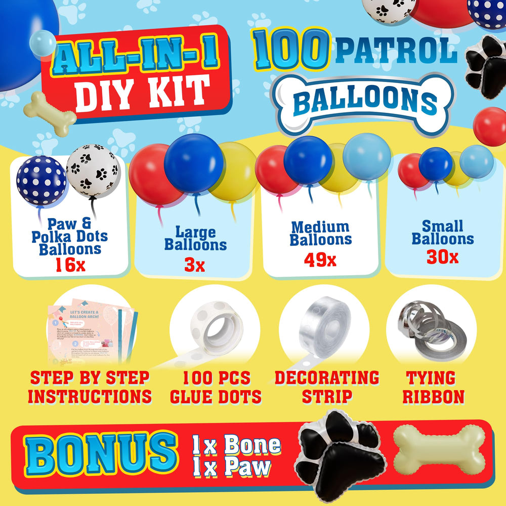 SHERYL DECOR Paw Balloons Collection in vibrant colors for celebrations