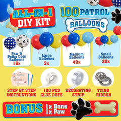 SHERYL DECOR Paw Balloons Collection in vibrant colors for celebrations