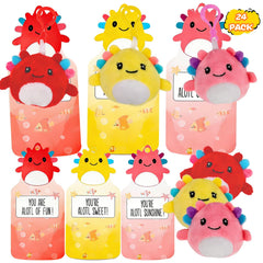 Shestal axolotl plush keychain pink for backpacks and easy school-day spotting.
