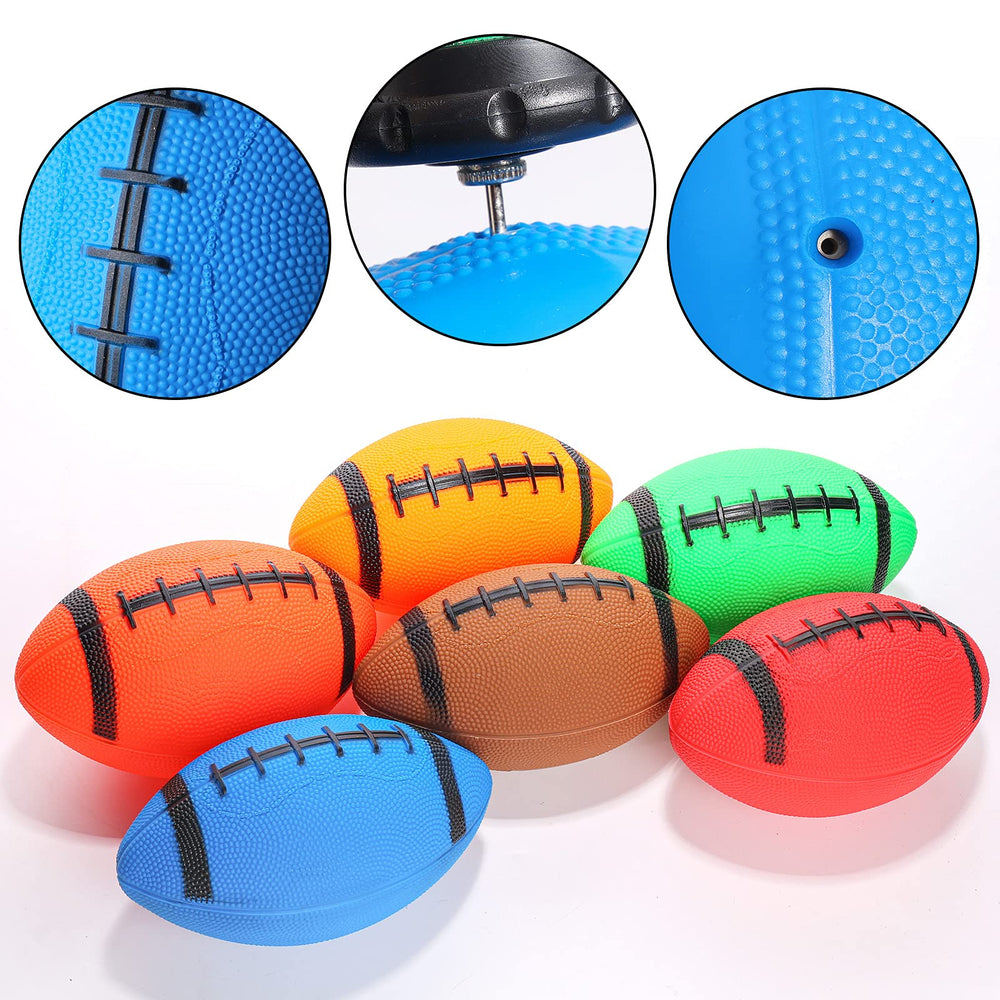 Shindel footballs feature a textured grip for better control.