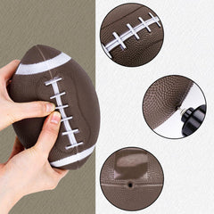 Shindel mini football at 6.3 x 4 inches, compact for kids.