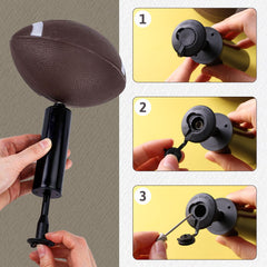 Shindel mini football made of waterproof rubber for outdoor use.