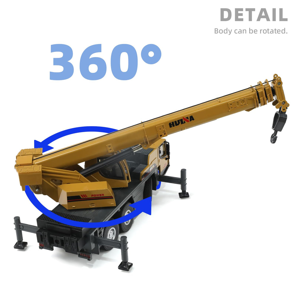 SHINESIGNAL Toy Crane Truck scale 1 50 authentic cabin details