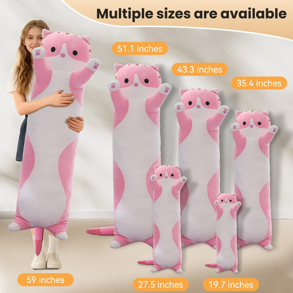 SHINUOER fluffy PP cotton cat pillow that holds shape for relaxed snuggling.