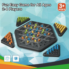 SHINXIN Chain Triangle Chess tokens and 84 pieces ready for colorful play