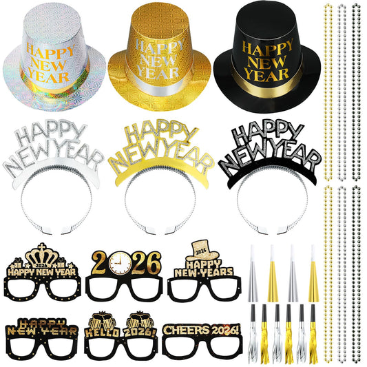 ShinyMatch Happy New Year top hat adds instant party flair.