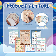 SHIQIKEJIPTY doctor visit notepad for caring role play and dialogue