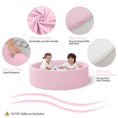 SHJADE ball pit features 2-inch thick foam cushioning for comfortable play
