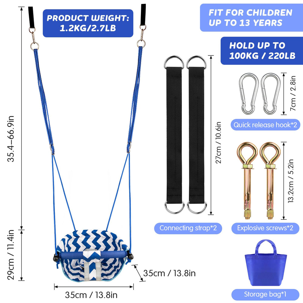 Shker Toddler Swing works indoors and outdoors for versatile play.