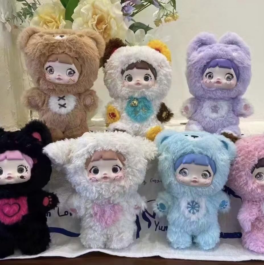 Display-ready Nommi plush on shelf, bed, desk, or car.