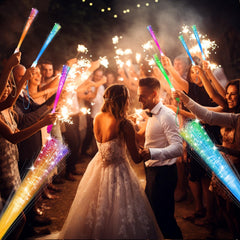 SHQDD glow-in-the-dark wand creates stunning ambient glow at events.
