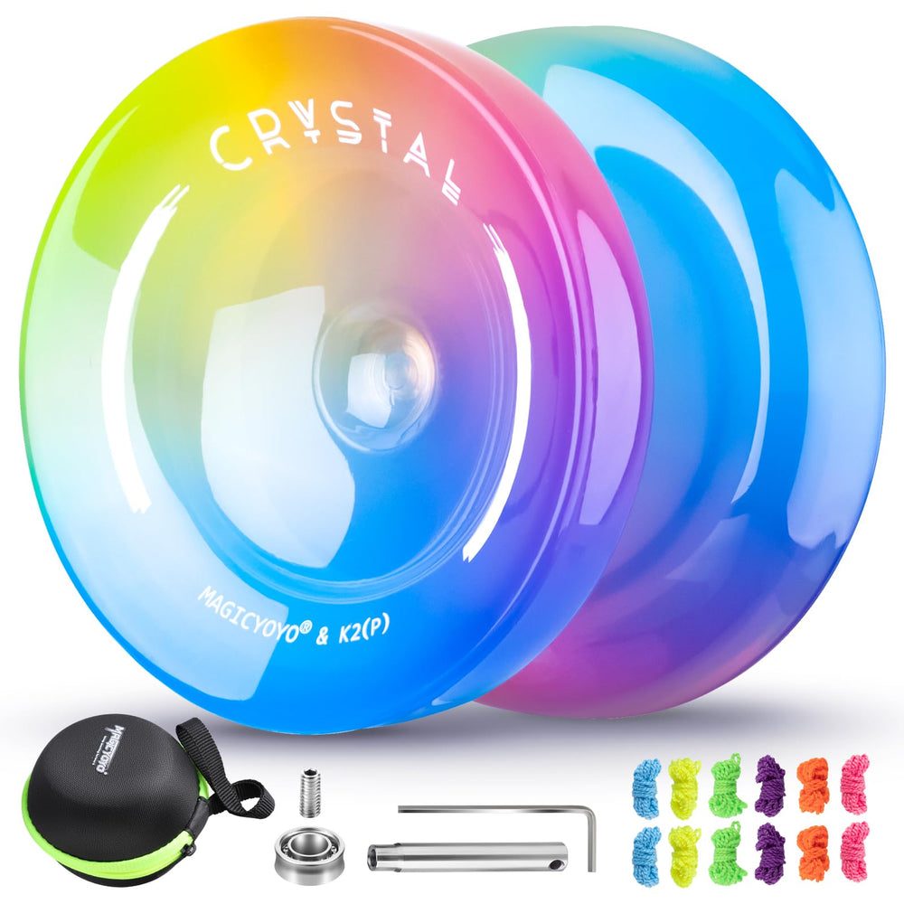 ShungRu Crystal K2 yoyo with gradient colors for stylish practice.