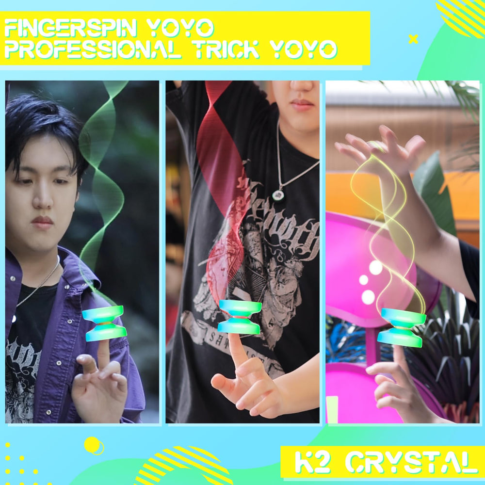 ShungRu Crystal Yoyo K2 includes 12 strings ready for practice sessions.